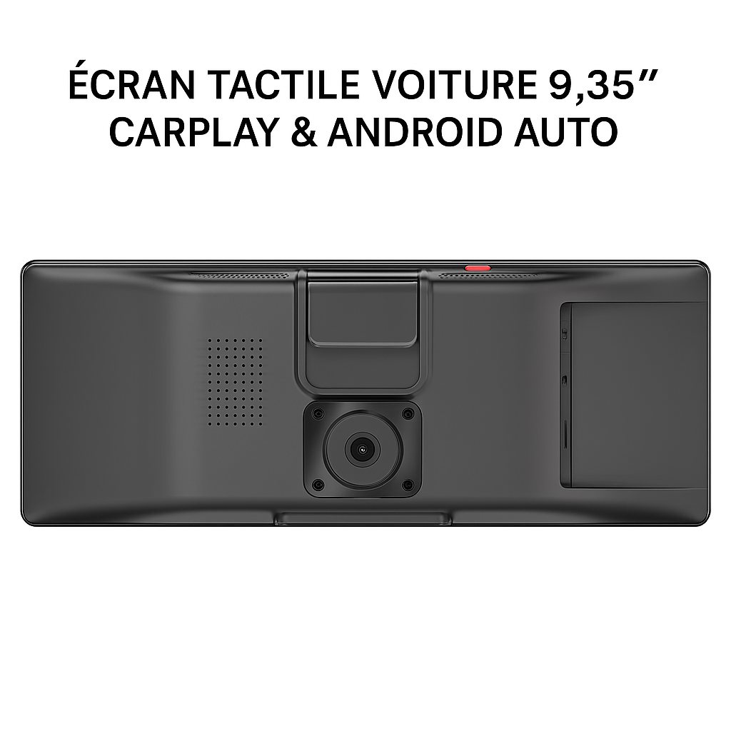 Écran Tactile Voiture 9,35" CarPlay & Android Auto – Bluetooth, Wi-Fi, Haute Résolution 1600x600